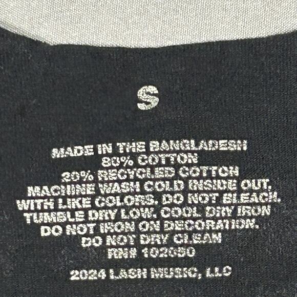 Distressed Billie Eilish Graphic Tee 2024 Tour T-Shirt Black Small - Picture 3 of 5